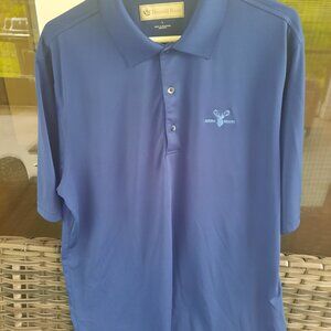 Donald Ross S/S Navy Golf Shirt with Boone Valley Logo Size L, Free Shipping